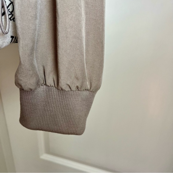 Anthro Daughters of the Liberation Fly Me Away Anorak Bomber Jacket Tan Sz M - Picture 7 of 16